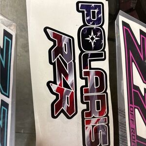 American flag Polaris rzr decals a set of 2